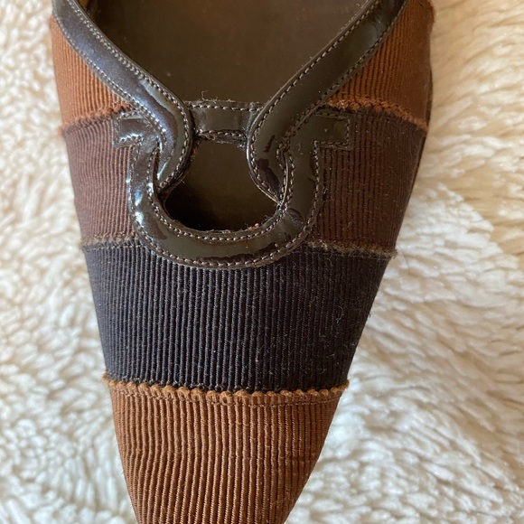 Vintage Salvatore Ferragamo Brown Flats - Picture 7 of 11